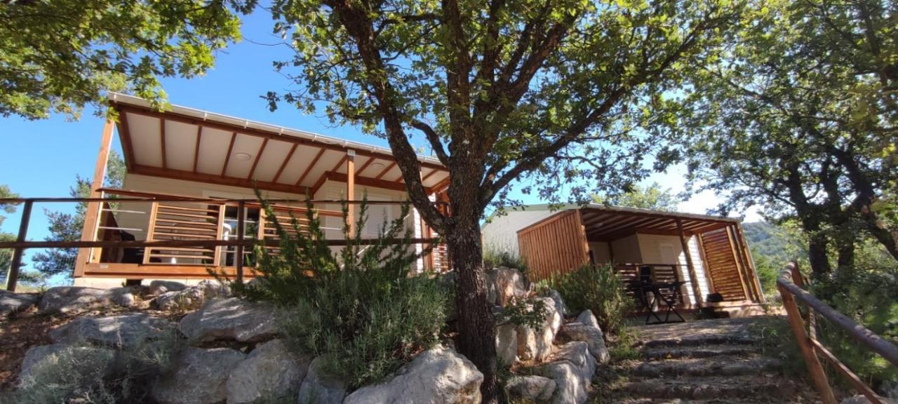 Camping Pres Du Lac De Sainte Croix Bauduen Bagian luar foto